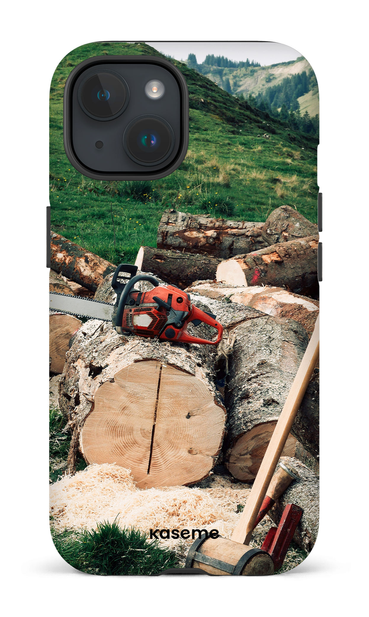 iPhone 15 Tough (Matte) Timber Cut -
