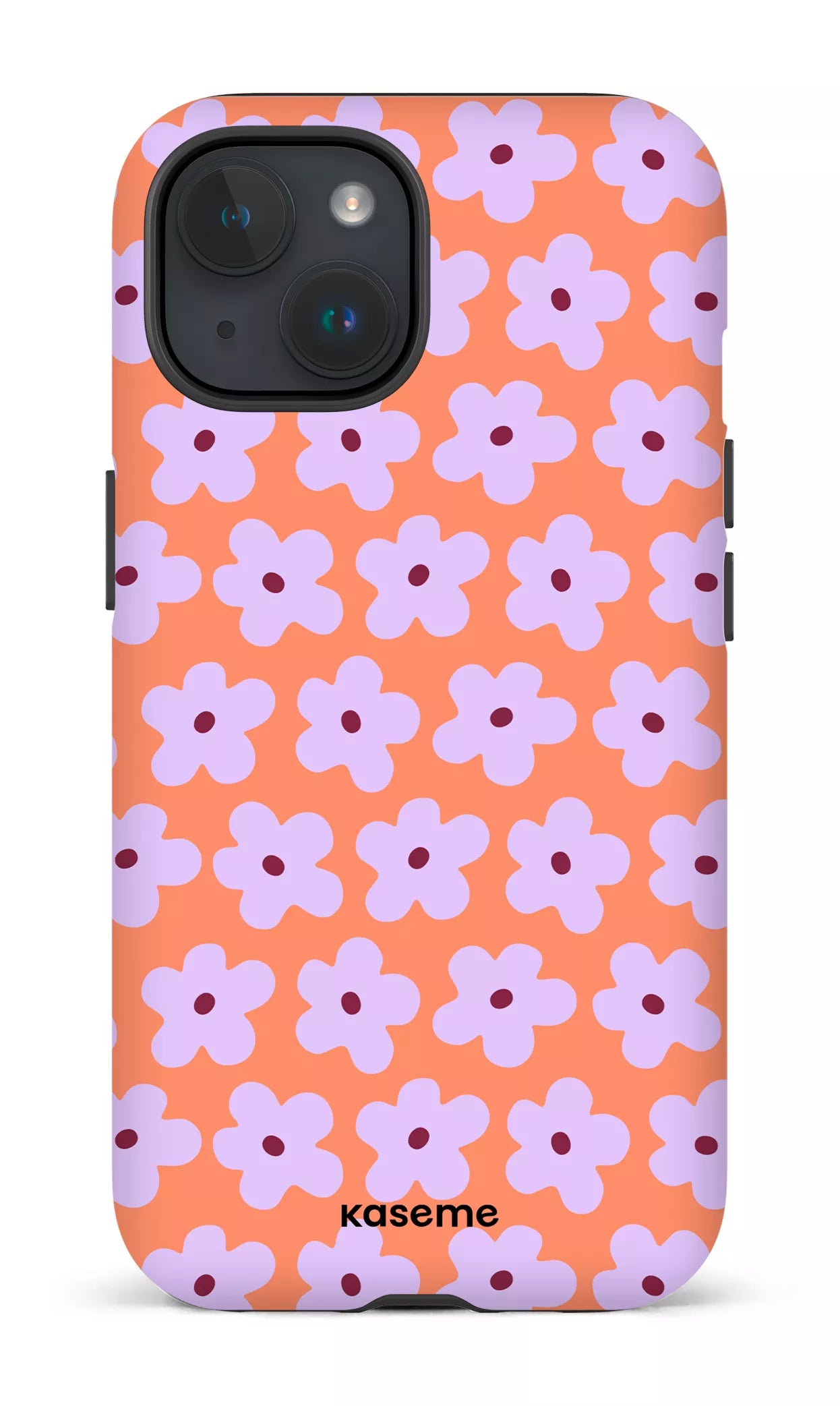 iPhone 15 Tough (Matte) Viva la Fiori Orange -