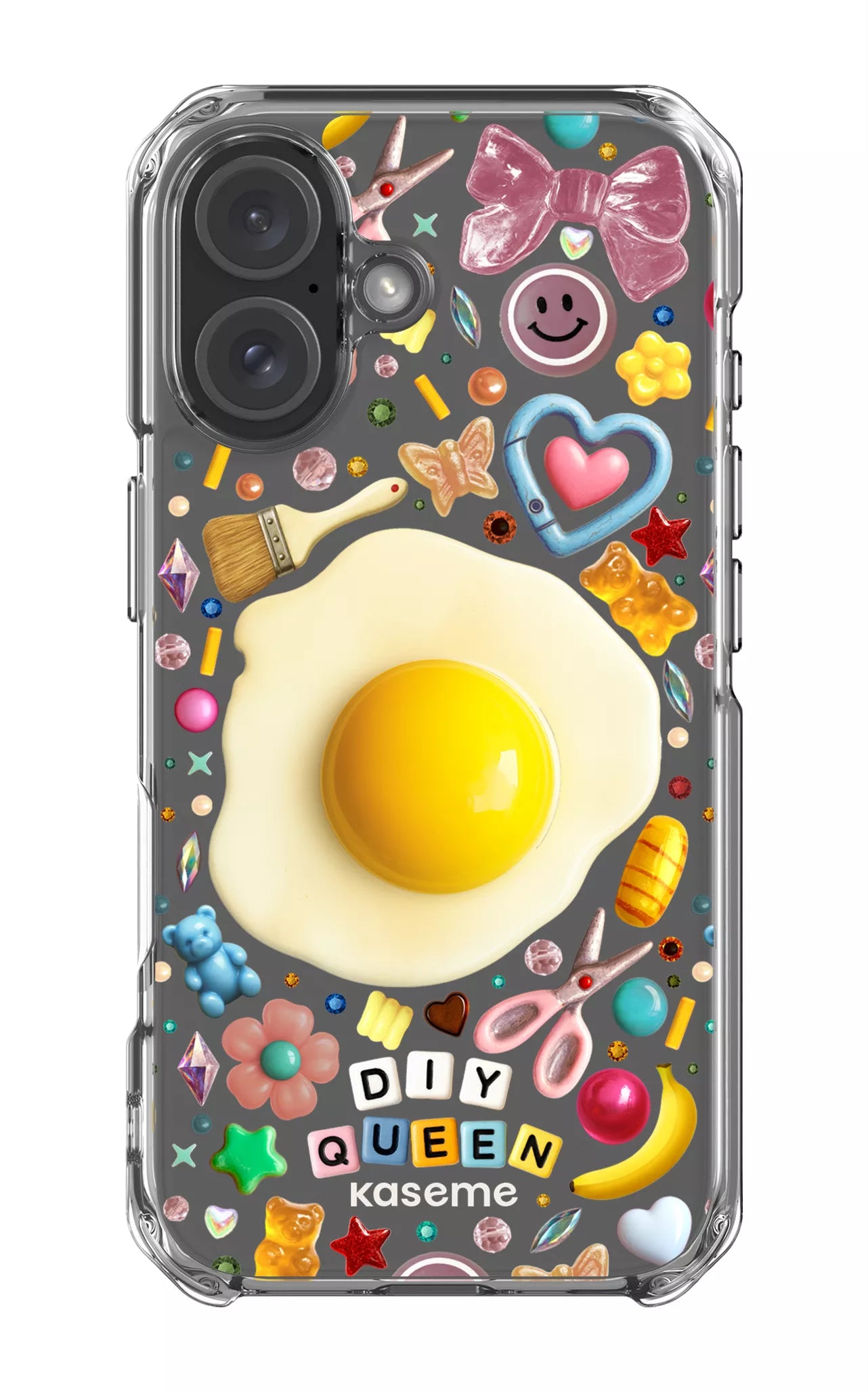 iPhone 16 Clear Case DIY Queen Clear Case by Marianne Plaisance -