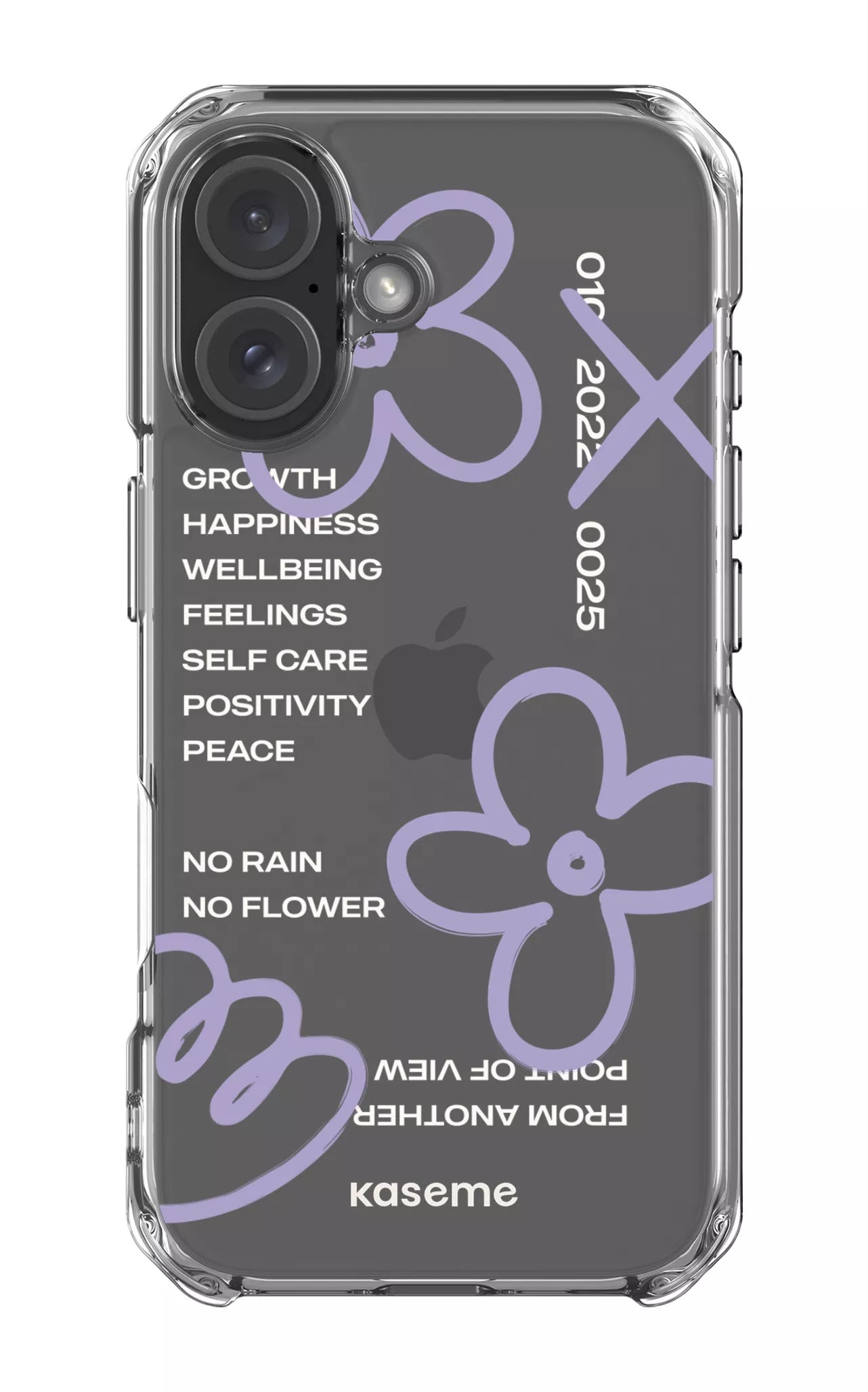 iPhone 16 Clear Case Feelings purple Clear Case -