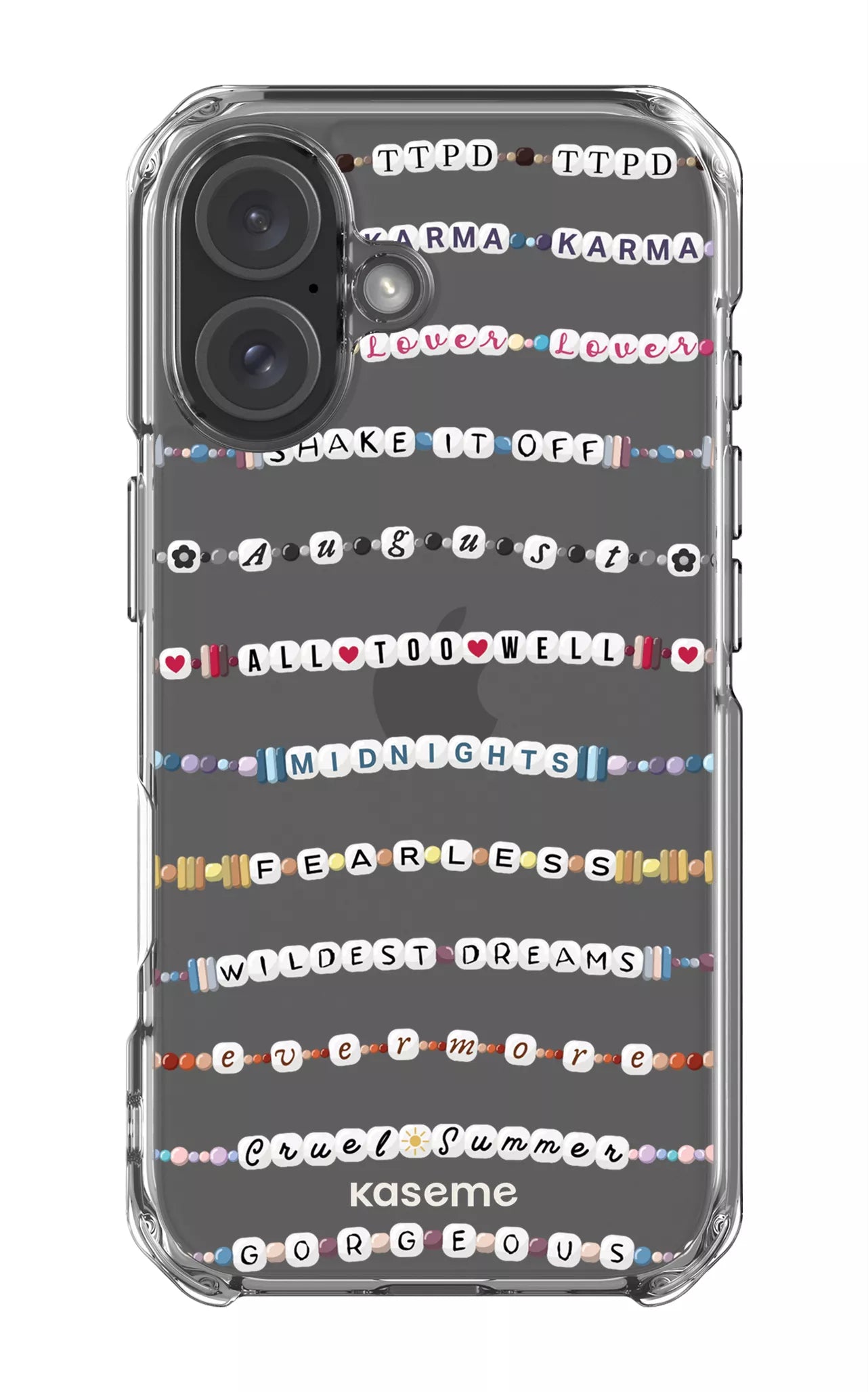 iPhone 16 Clear Case Love Story Clear Case -