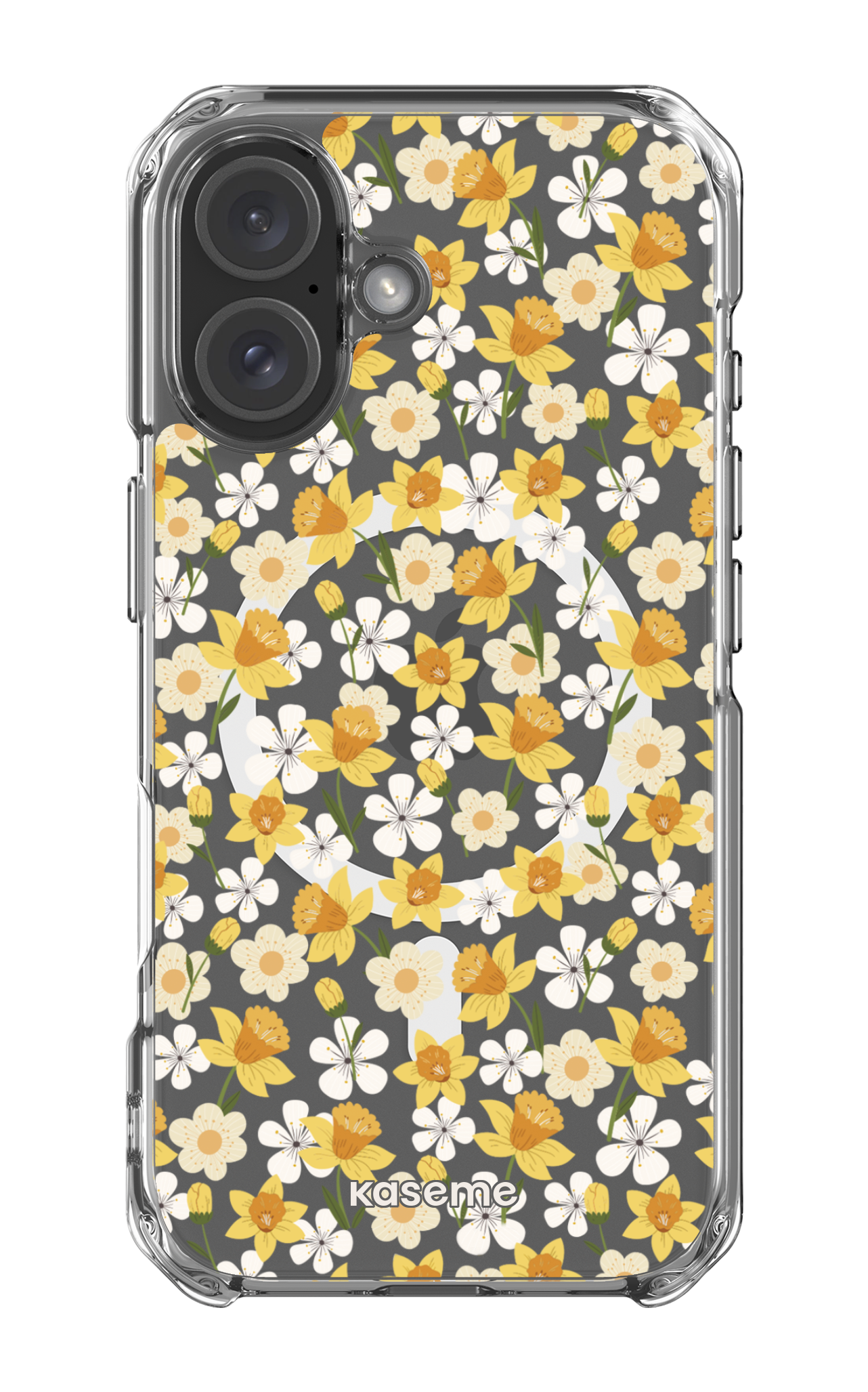 iPhone 16 Clear Case Magsafe Daffodil Clear Case -