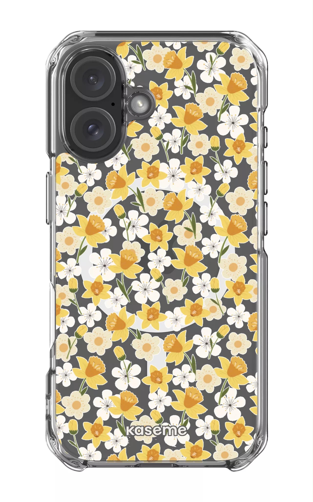 iPhone 16 Clear Case Magsafe Daffodil Clear Case -