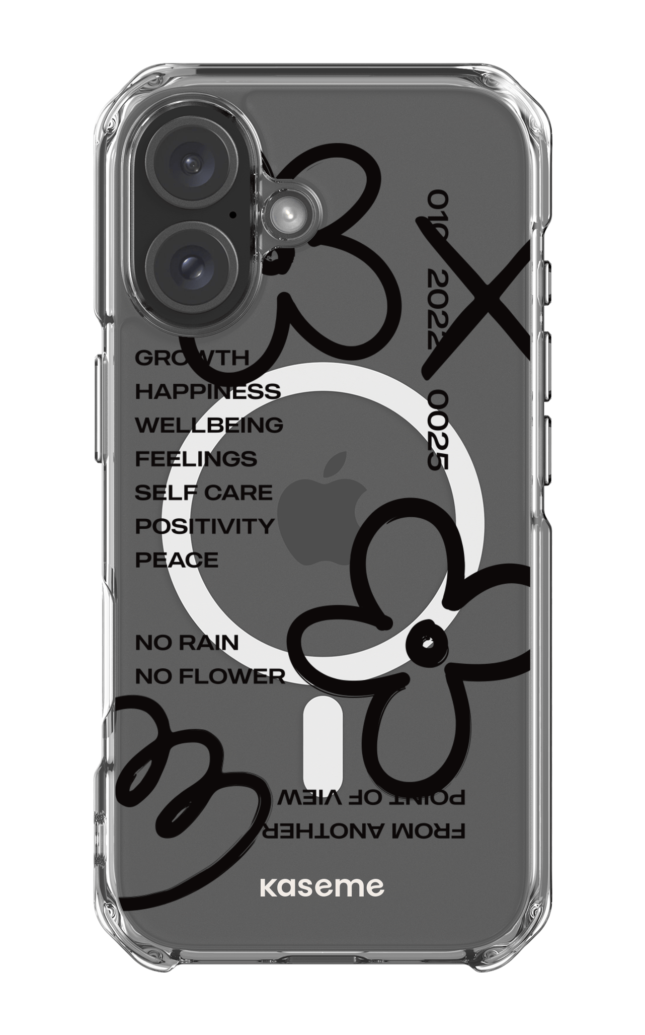 iPhone 16 Clear Case Magsafe Feelings black clear case -