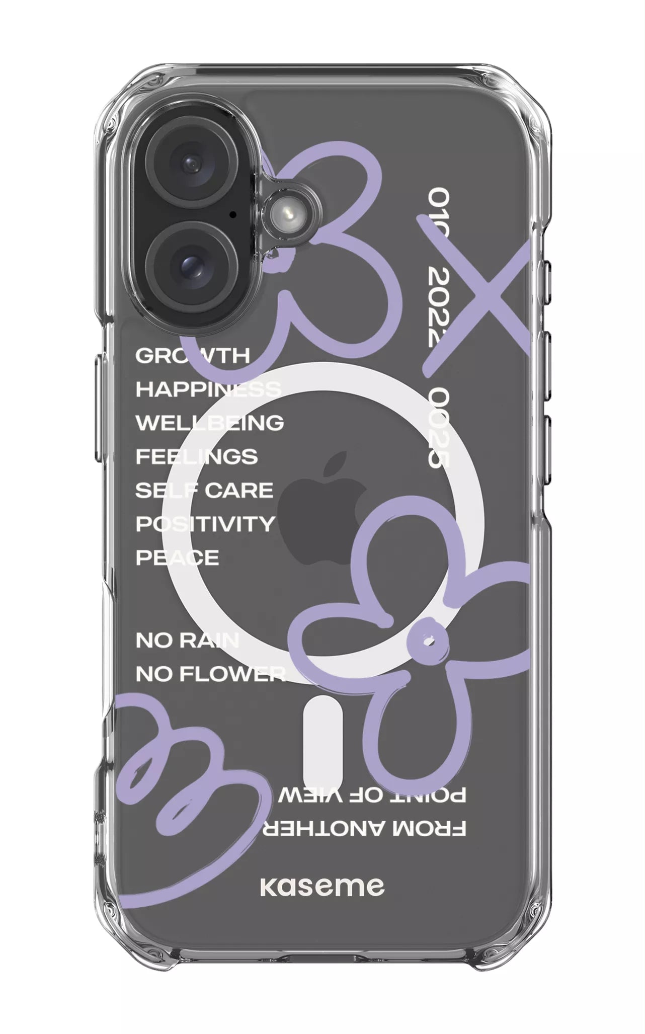 iPhone 16 Clear Case Magsafe Feelings purple Clear Case -