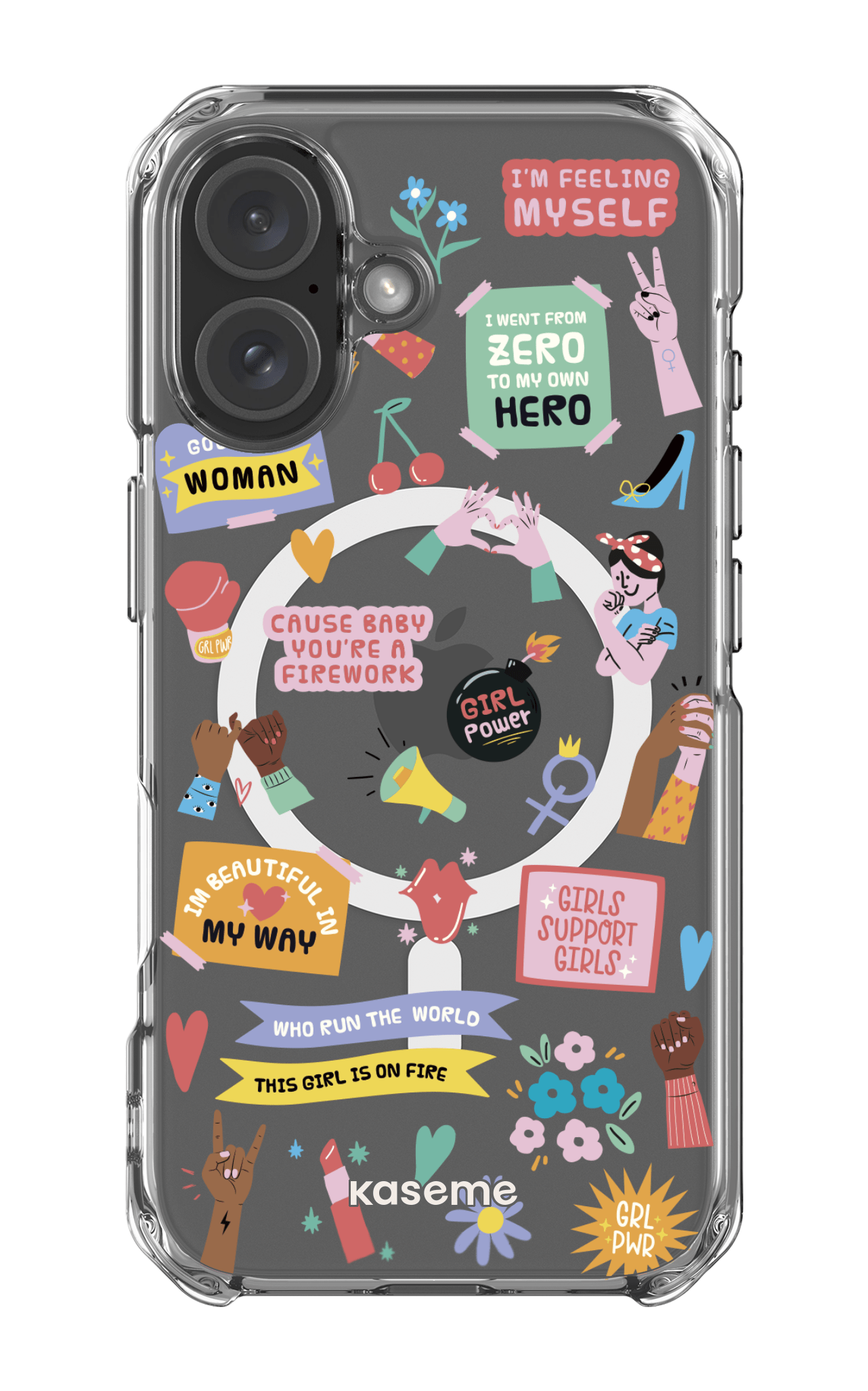 iPhone 16 Clear Case Magsafe Girl Boss Clear Case -