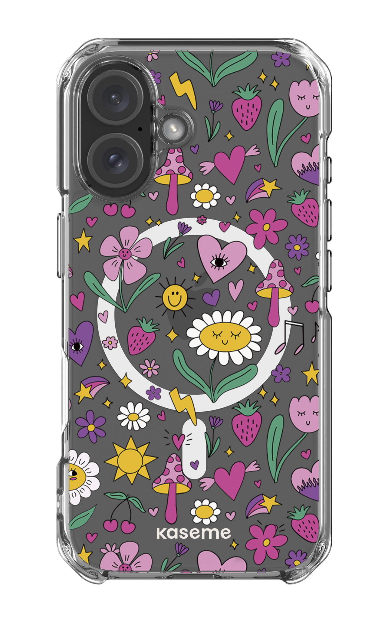 iPhone 16 Clear Case Magsafe Hypnotize Clear Case -
