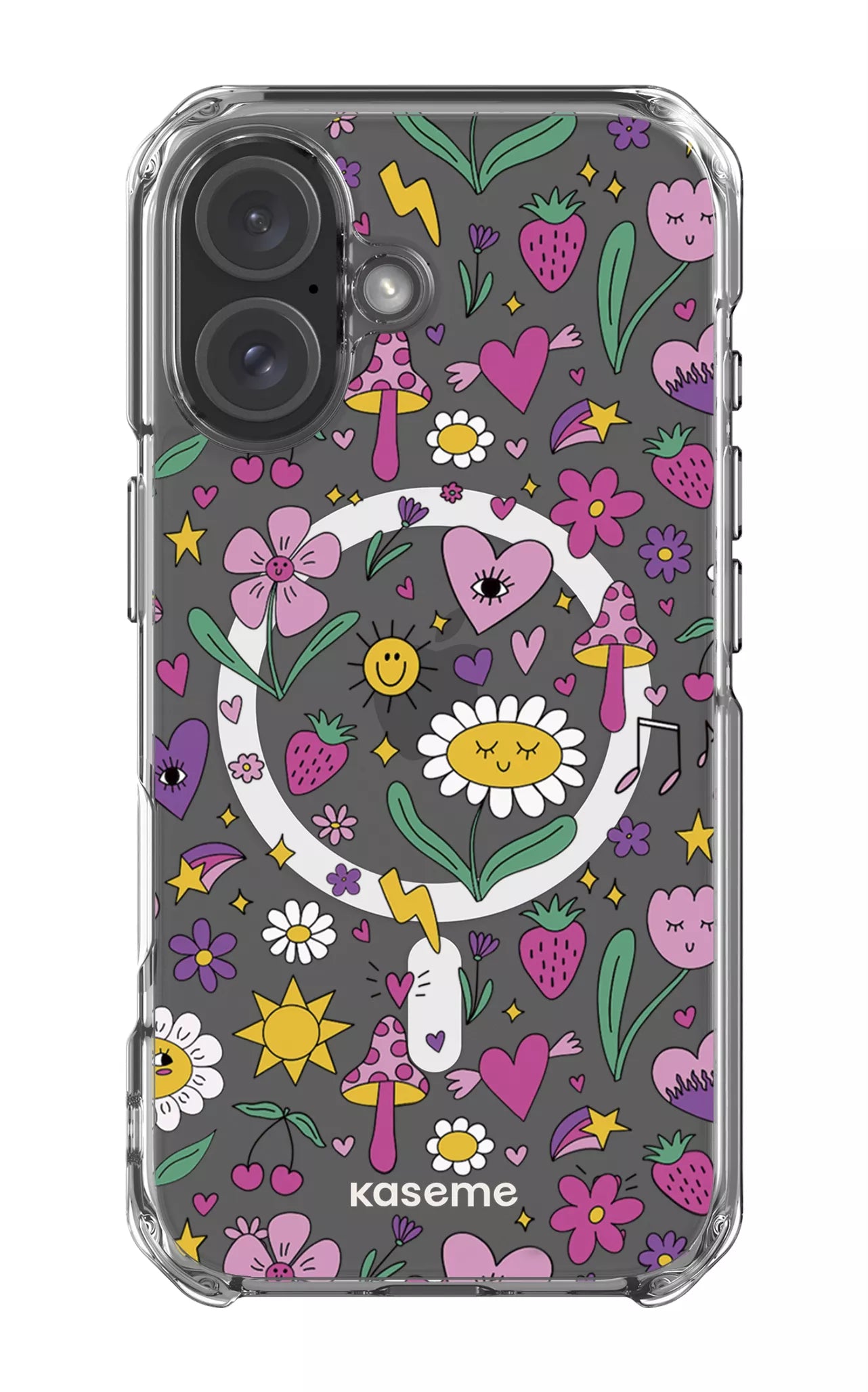 iPhone 16 Clear Case Magsafe Hypnotize Clear Case -