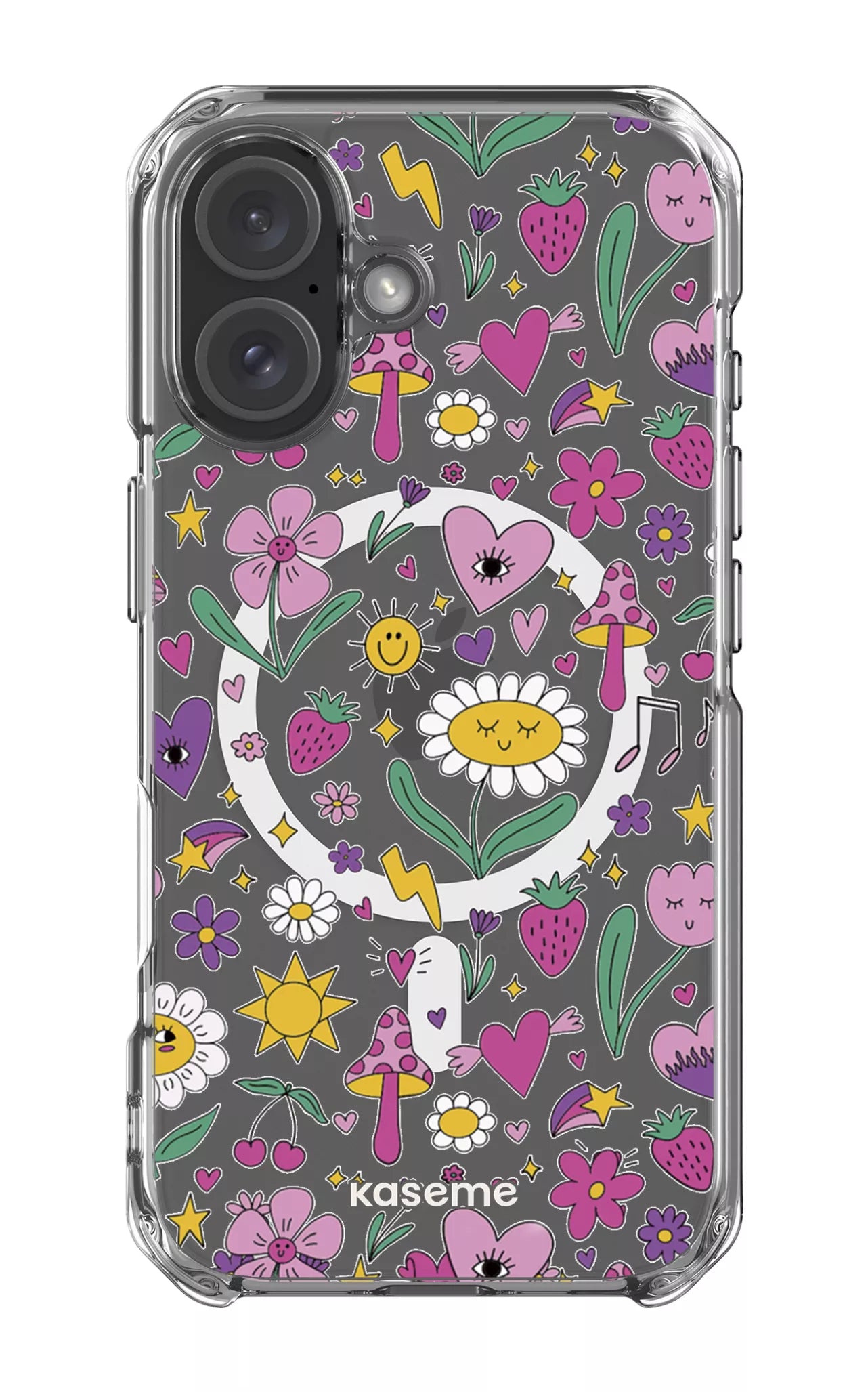 iPhone 16 Clear Case Magsafe Hypnotize Clear Case -