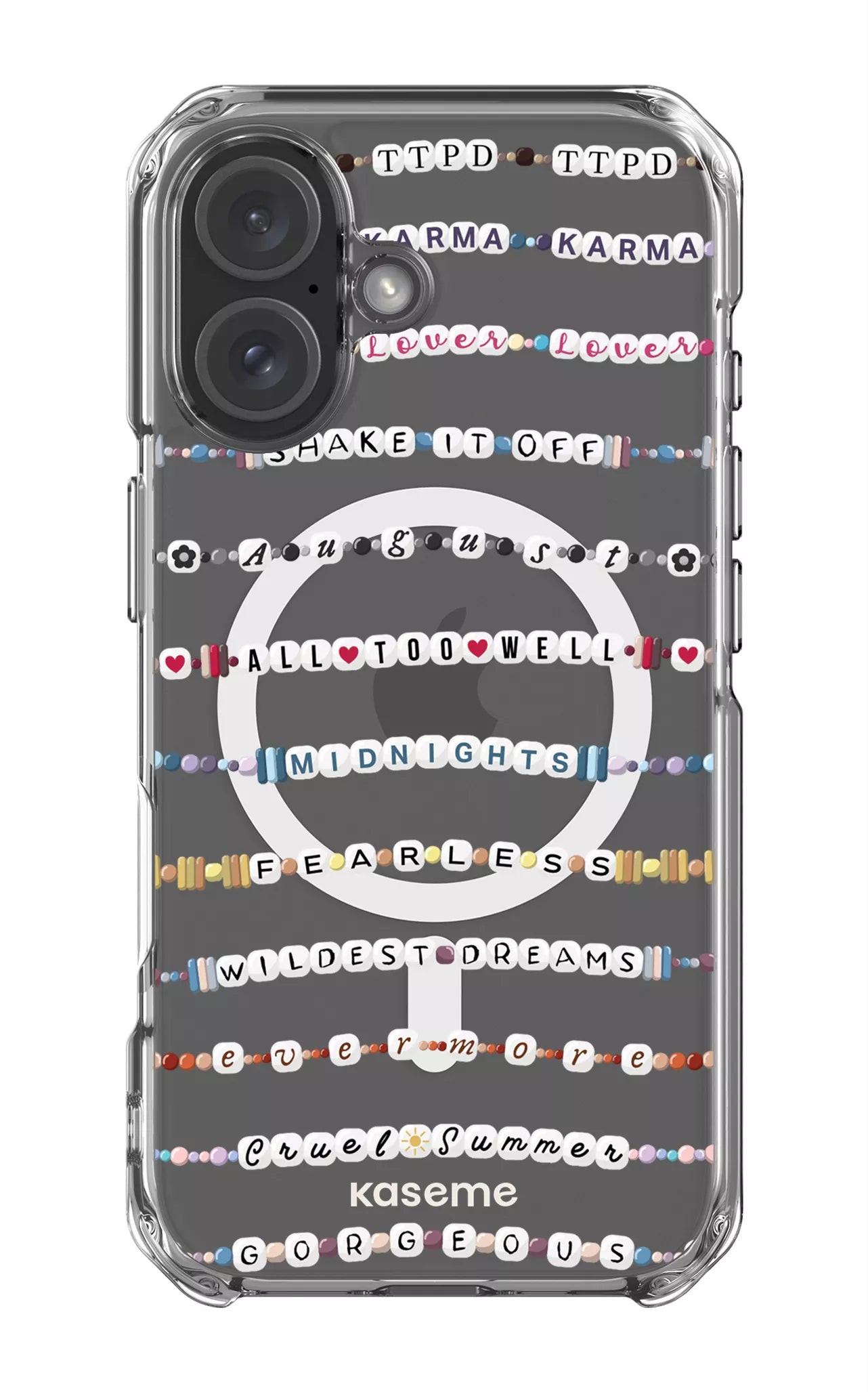 iPhone 16 Clear Case Magsafe Love Story Clear Case -