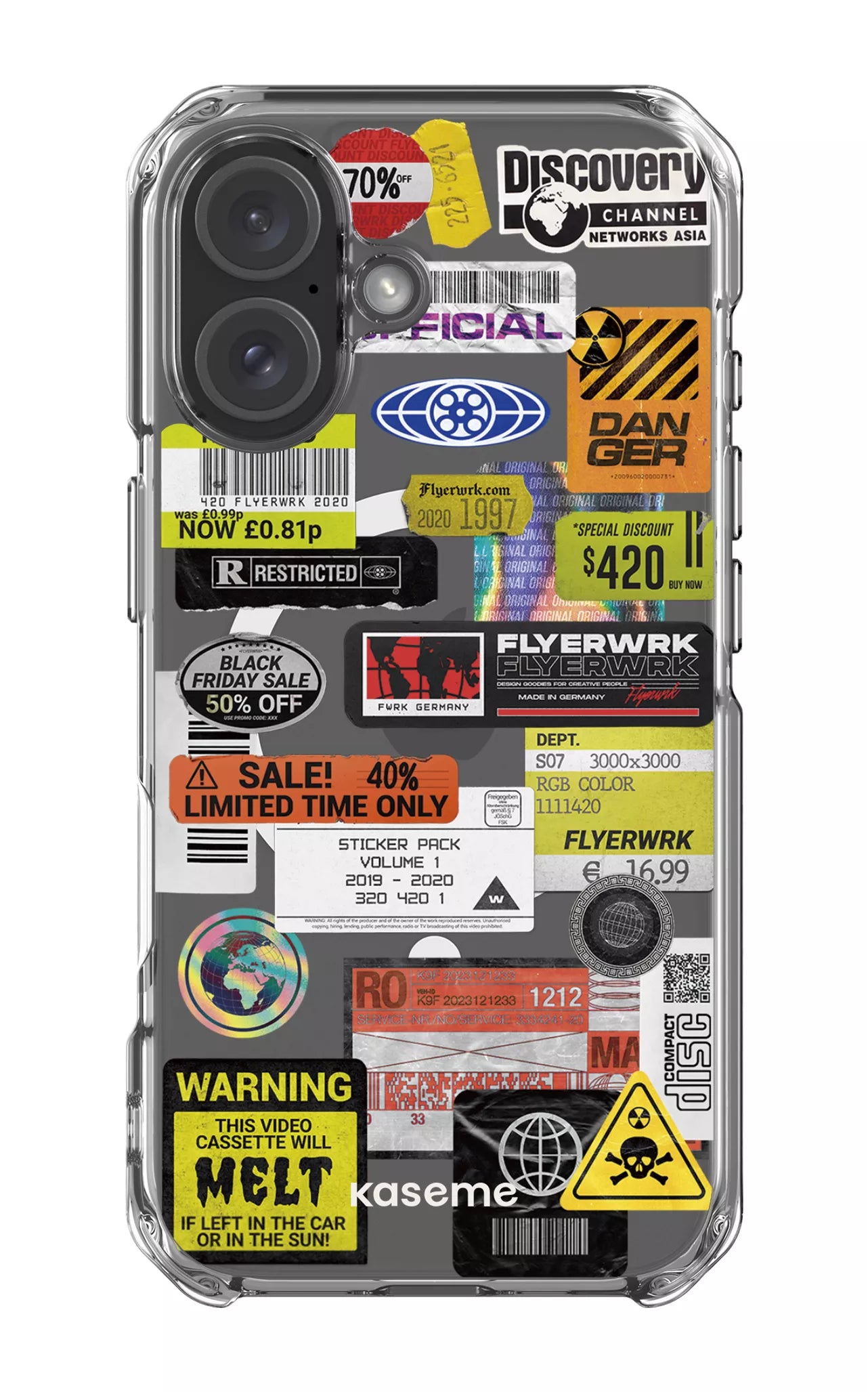 iPhone 16 Clear Case Magsafe Melt Clear Case -