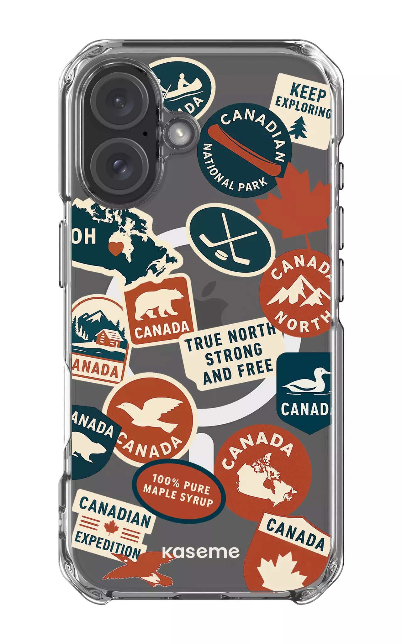 iPhone 16 Clear Case Magsafe Oh Maple Clear Case -