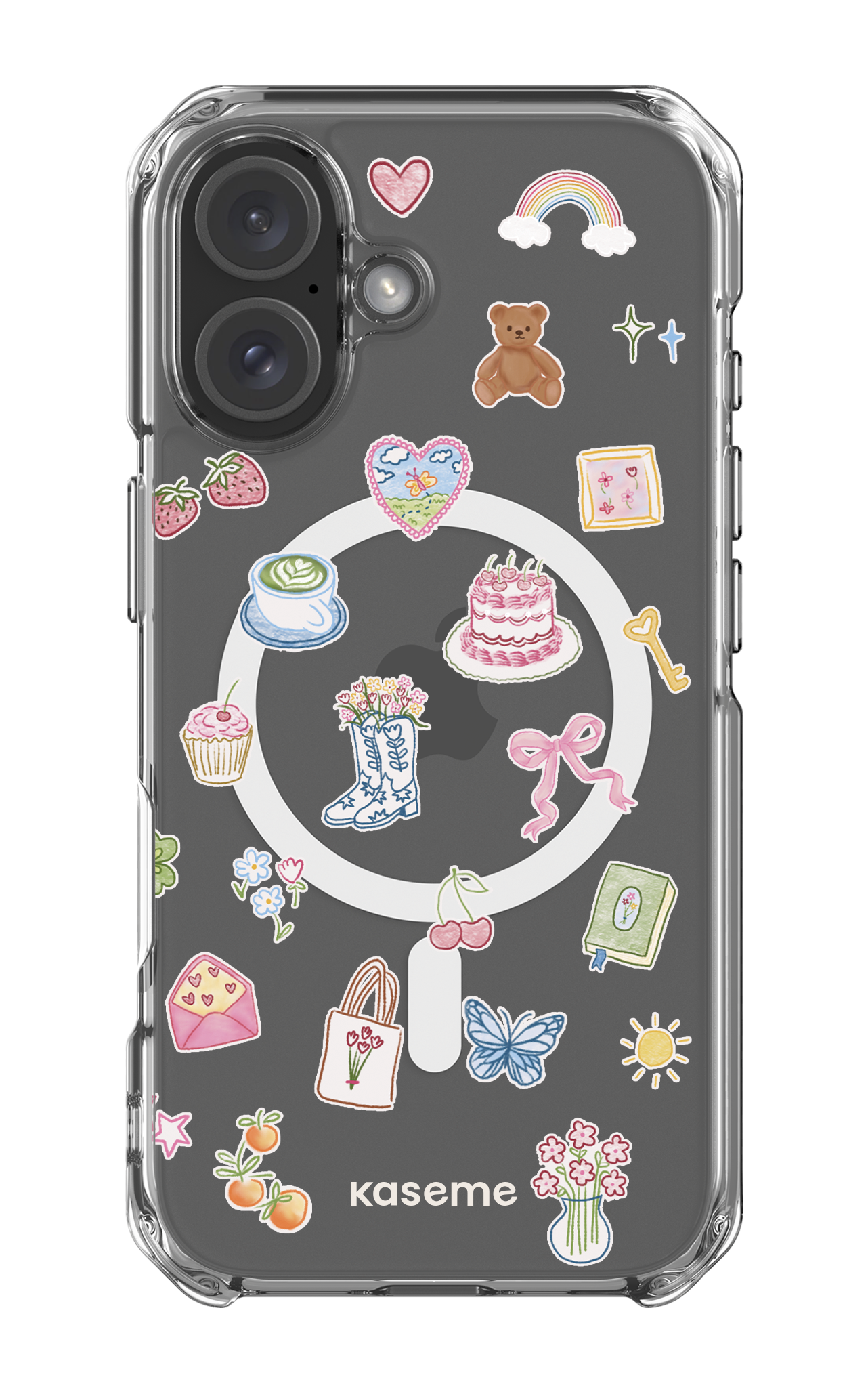 iPhone 16 Clear Case Magsafe Poetry Clear Case -