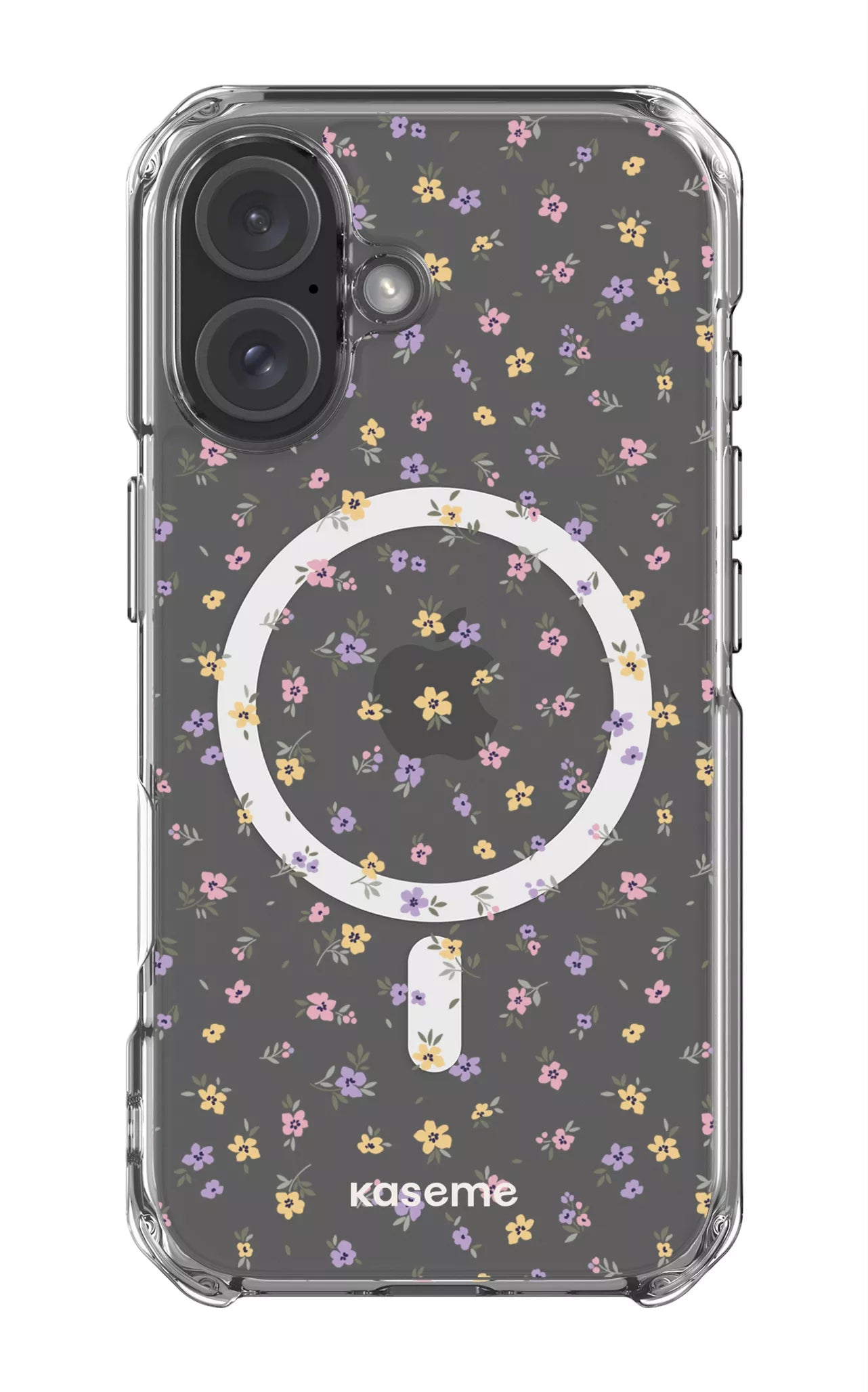 iPhone 16 Clear Case Magsafe Porcelain Blossom Clear Case -