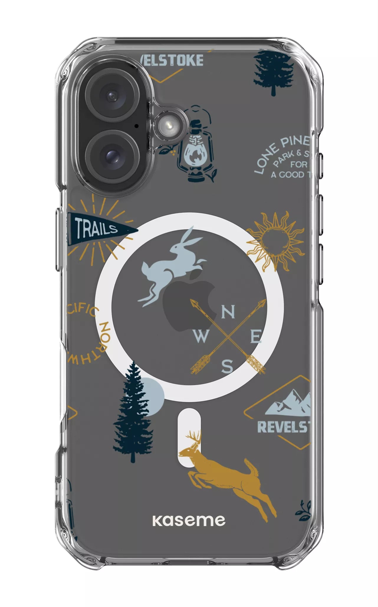 iPhone 16 Clear Case Magsafe Revelstoke white Clear Case -