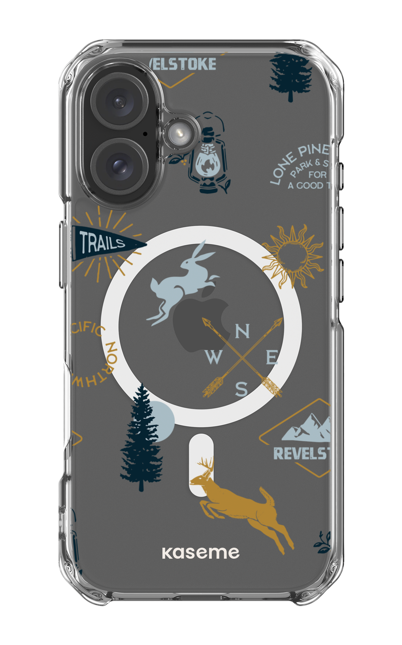 iPhone 16 Clear Case Magsafe Revelstoke white clear case -