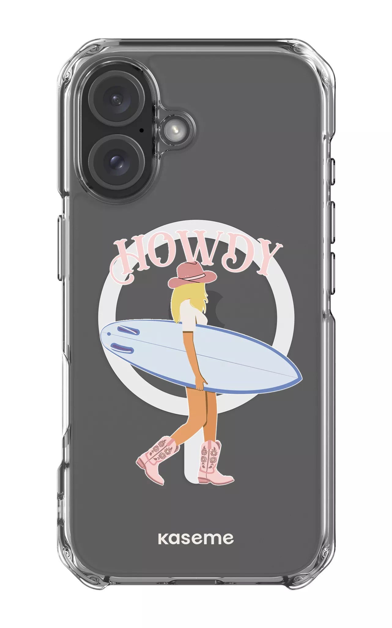 iPhone 16 Clear Case Magsafe Westsea Pink Clear Case -