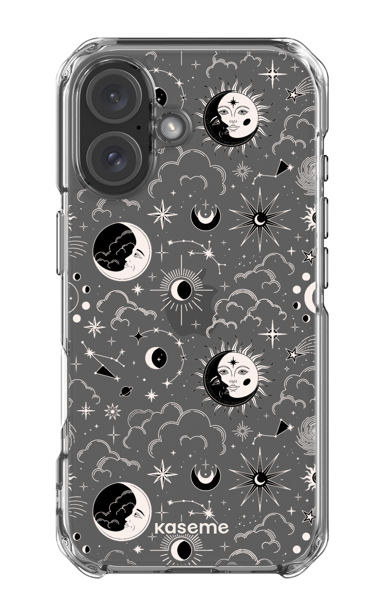 iPhone 16 Clear Case Milky Way Black Clear Case -