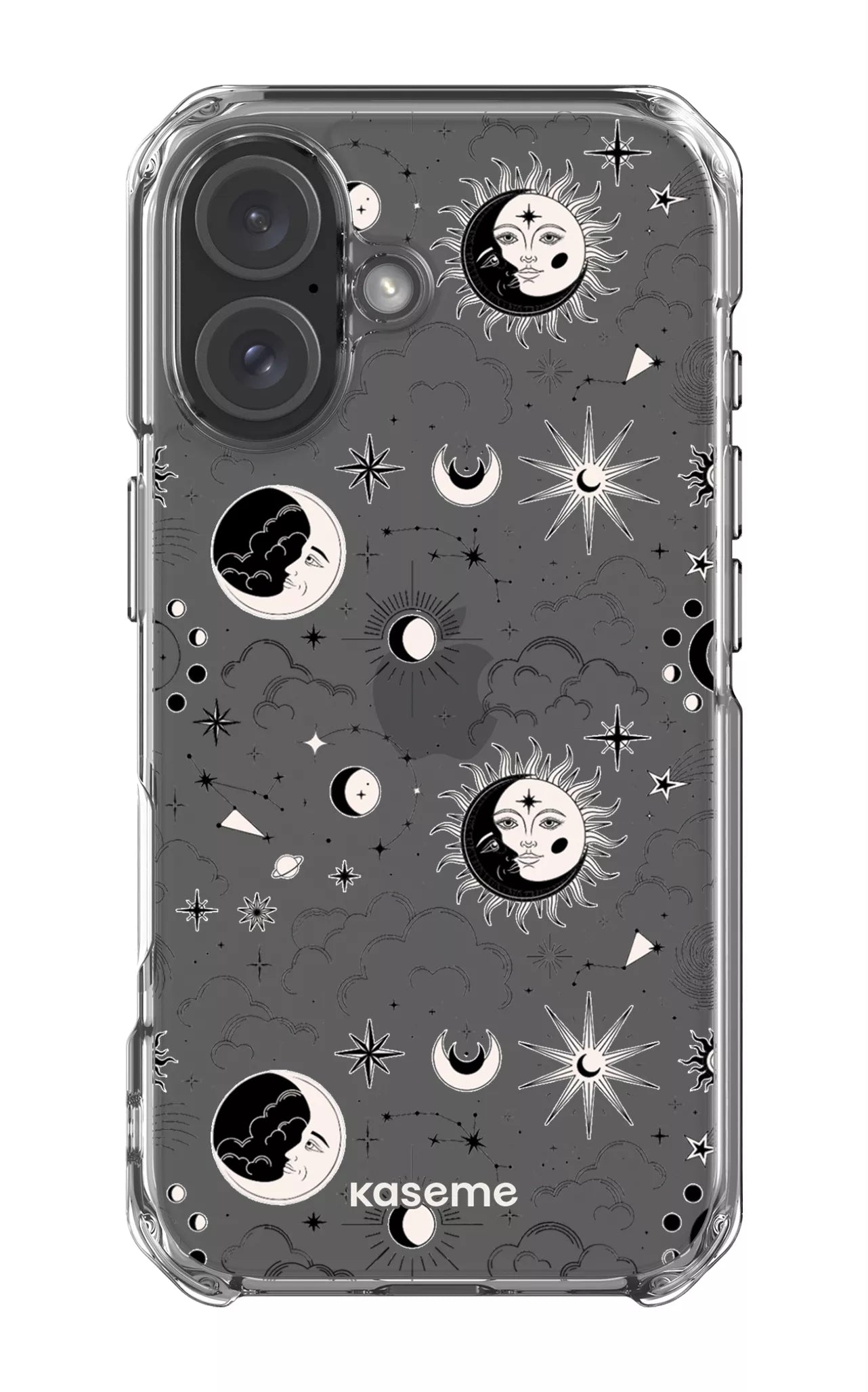 iPhone 16 Clear Case Milky Way Black Clear Case -