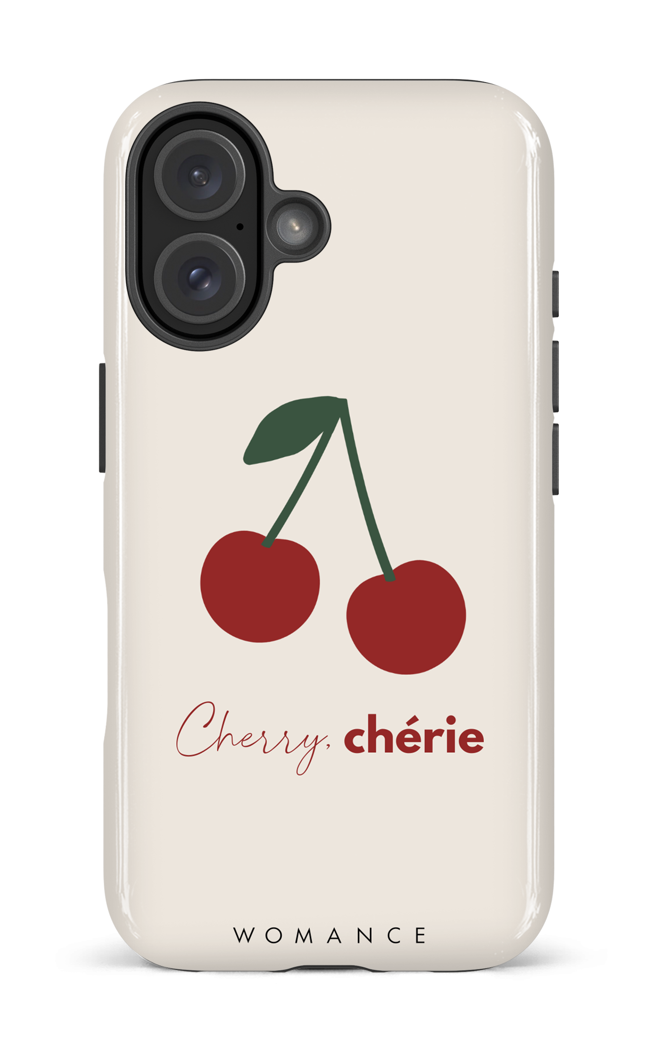 iPhone 16 Impact Case Cherry, chérie -