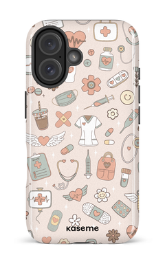 iPhone 16 Impact Case Code Beige -