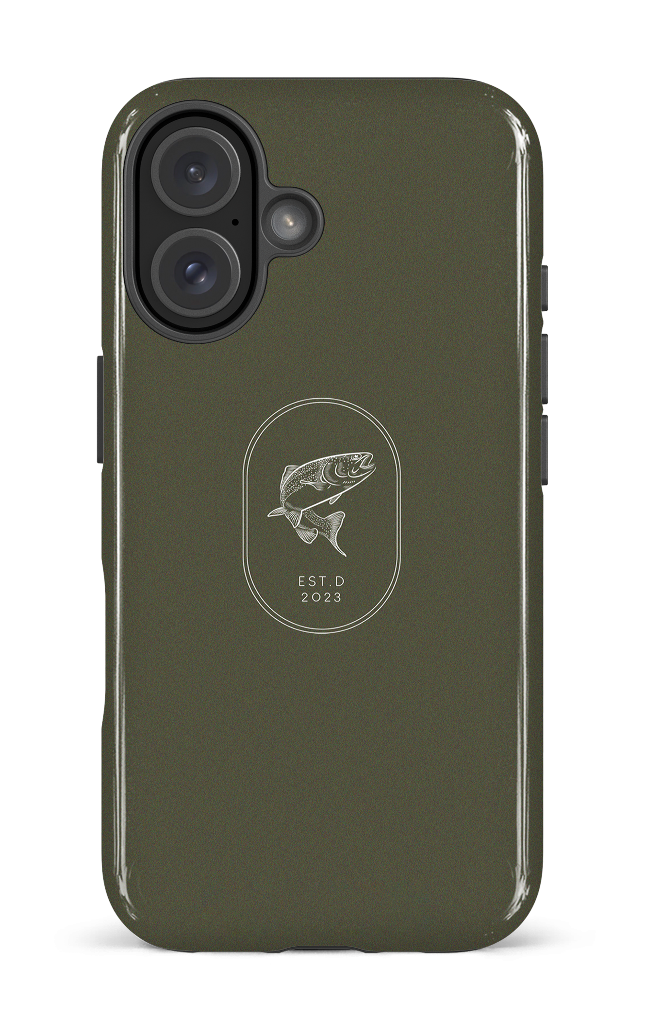 iPhone 16 Impact Case Fishing Green -