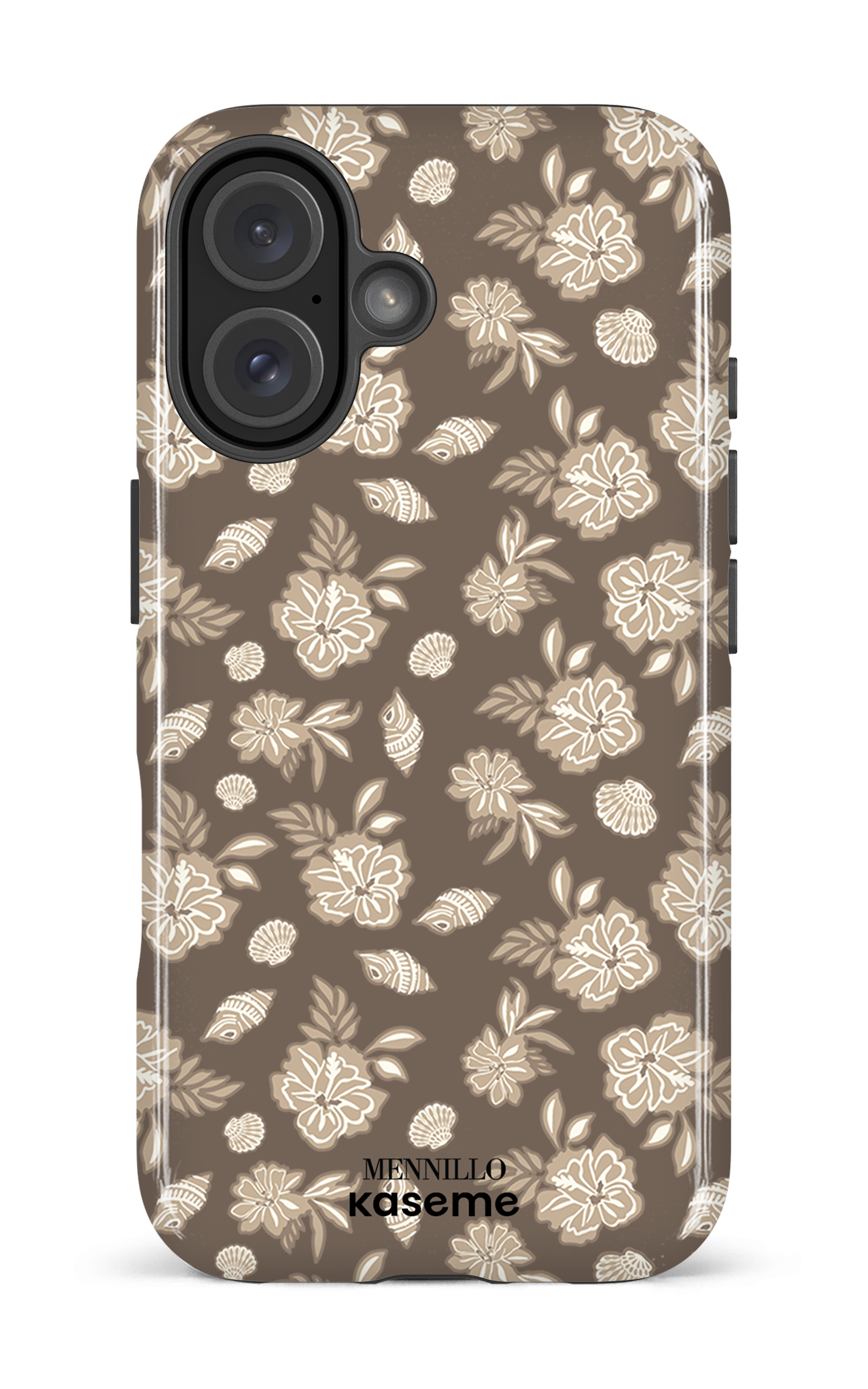 iPhone 16 Impact Case Floral Cream by Mennillo -