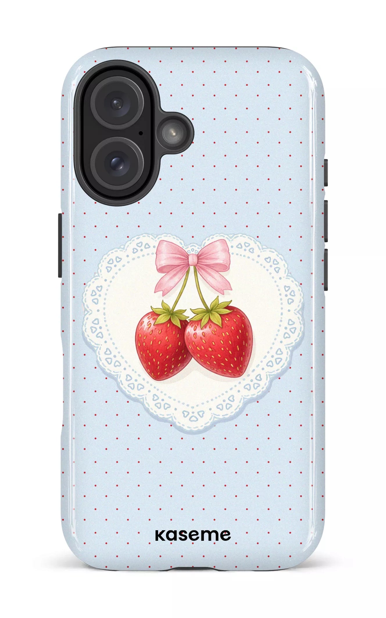 iPhone 16 Impact Case Fresa Lace Blue -