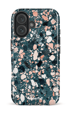 iPhone 16 Impact Case Frozen stone Blue -