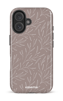 iPhone 16 Impact Case Hibiscus Grey -