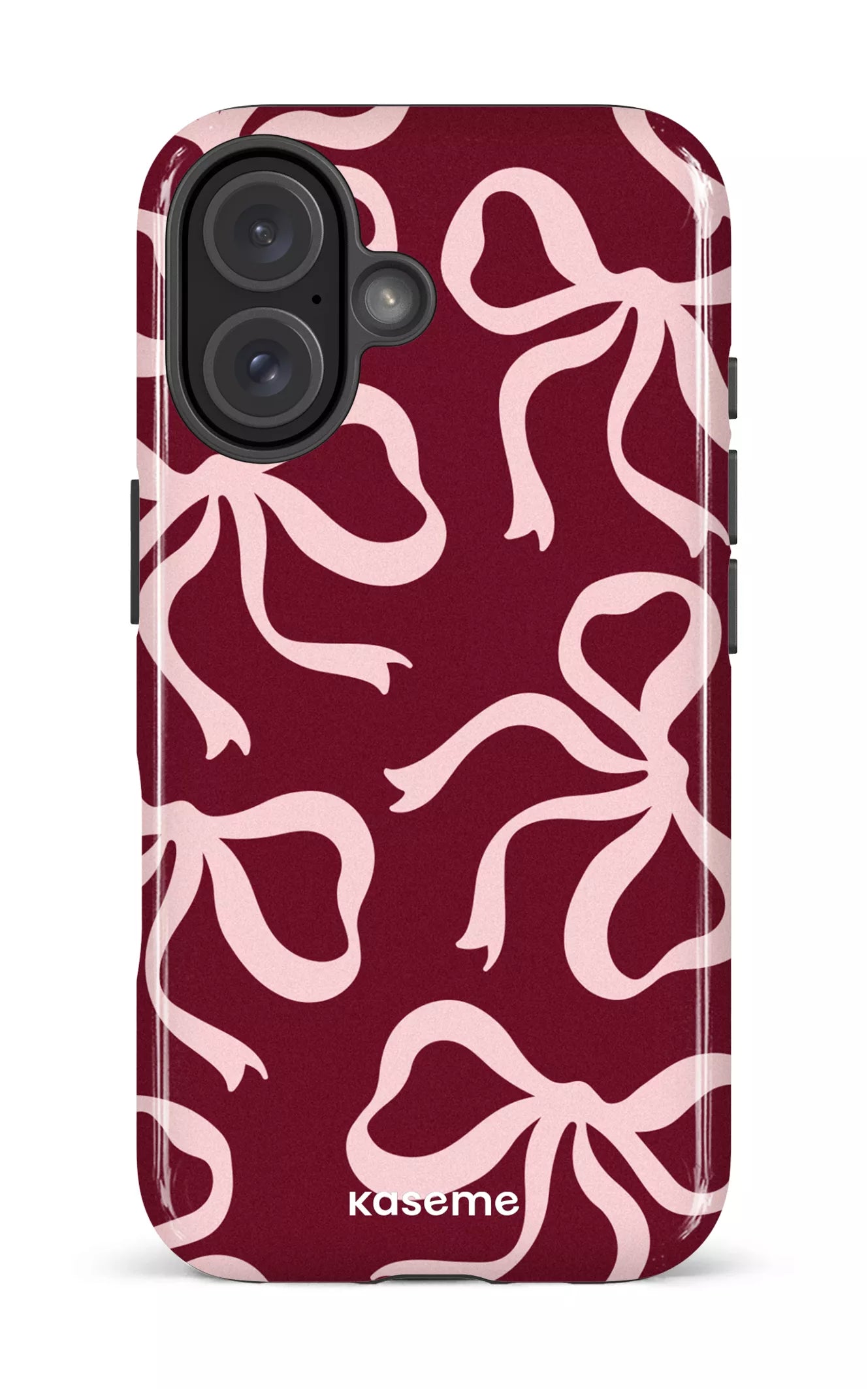 iPhone 16 Impact Case Lace Burgundy & Pink -