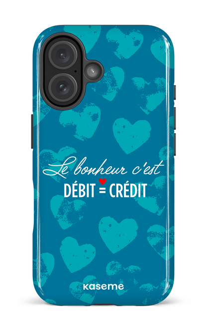 iPhone 16 Impact Case Le bonheur c'est débit = crédit -