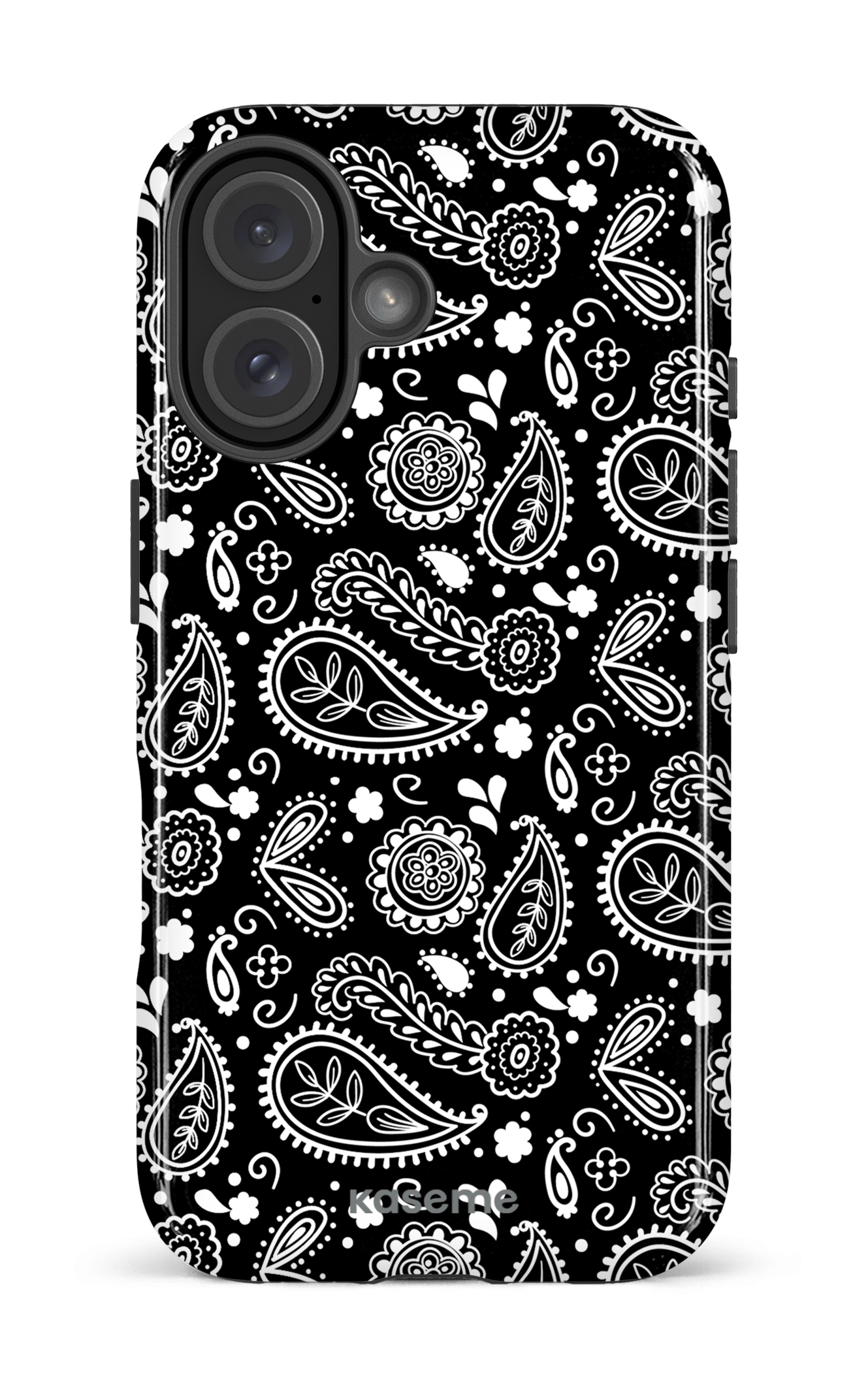iPhone 16 Impact Case Paisley black -