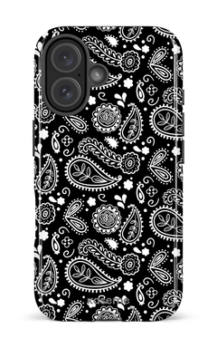 iPhone 16 Impact Case Paisley black -