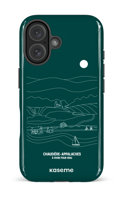 iPhone 16 Impact Case Paysage Line Art par TCA -