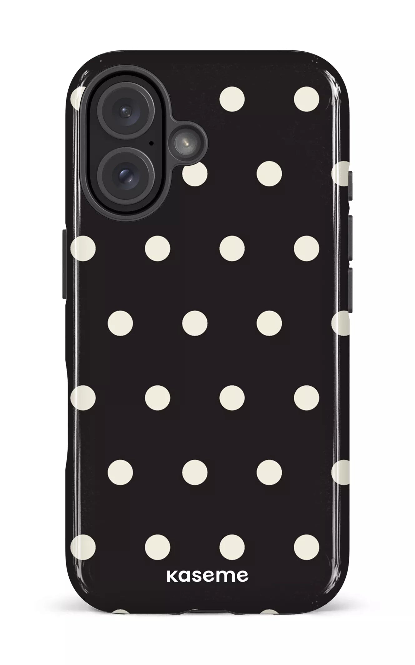 iPhone 16 Impact Case Polka Black -
