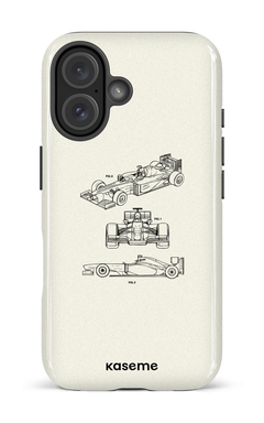 iPhone 16 Impact Case Sport Car White -