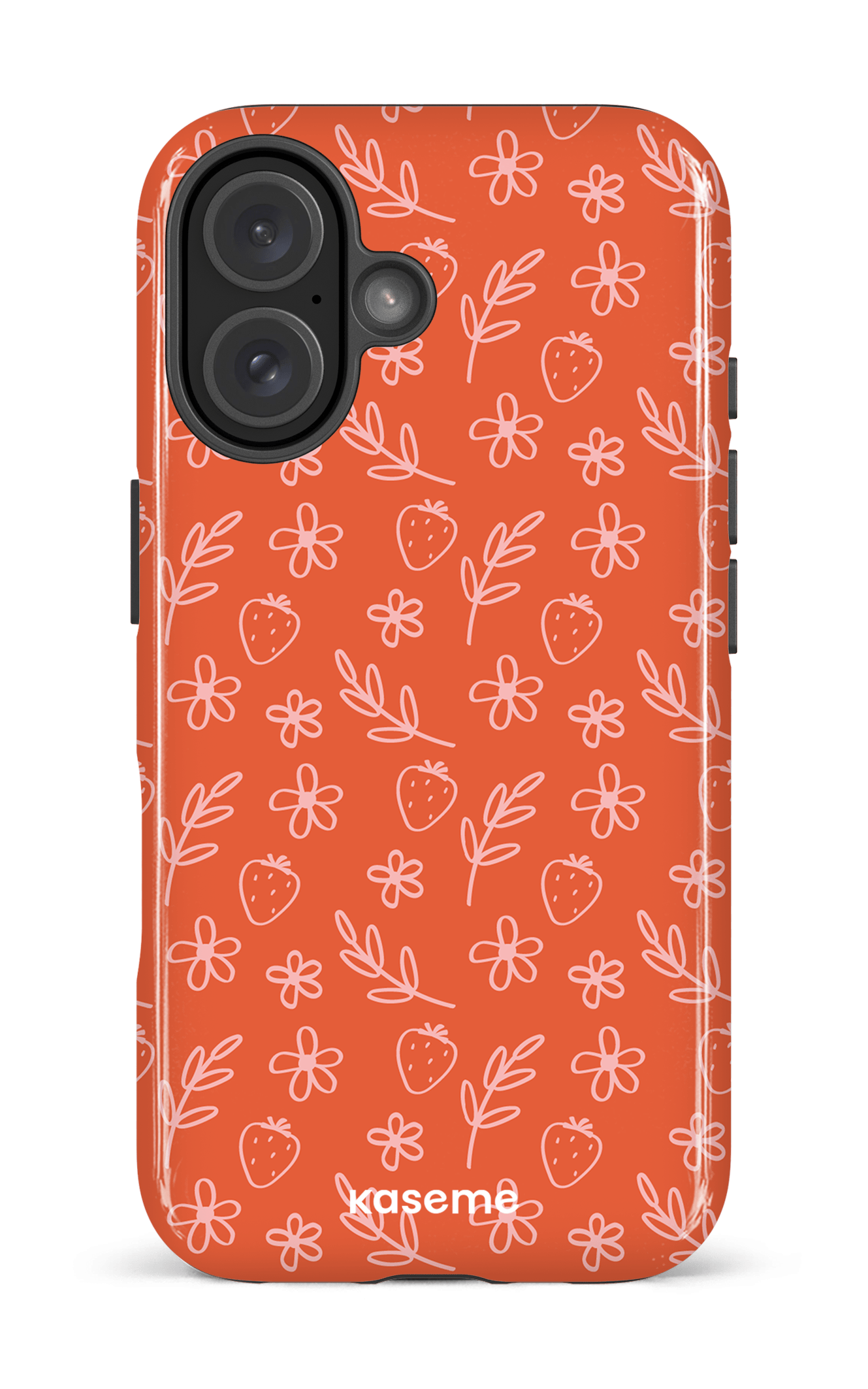 iPhone 16 Impact Case Strawberry Summer -