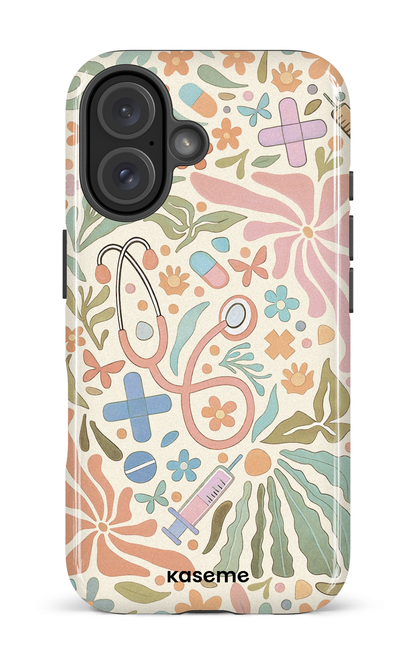iPhone 16 Impact Case VitaBloom Beige -