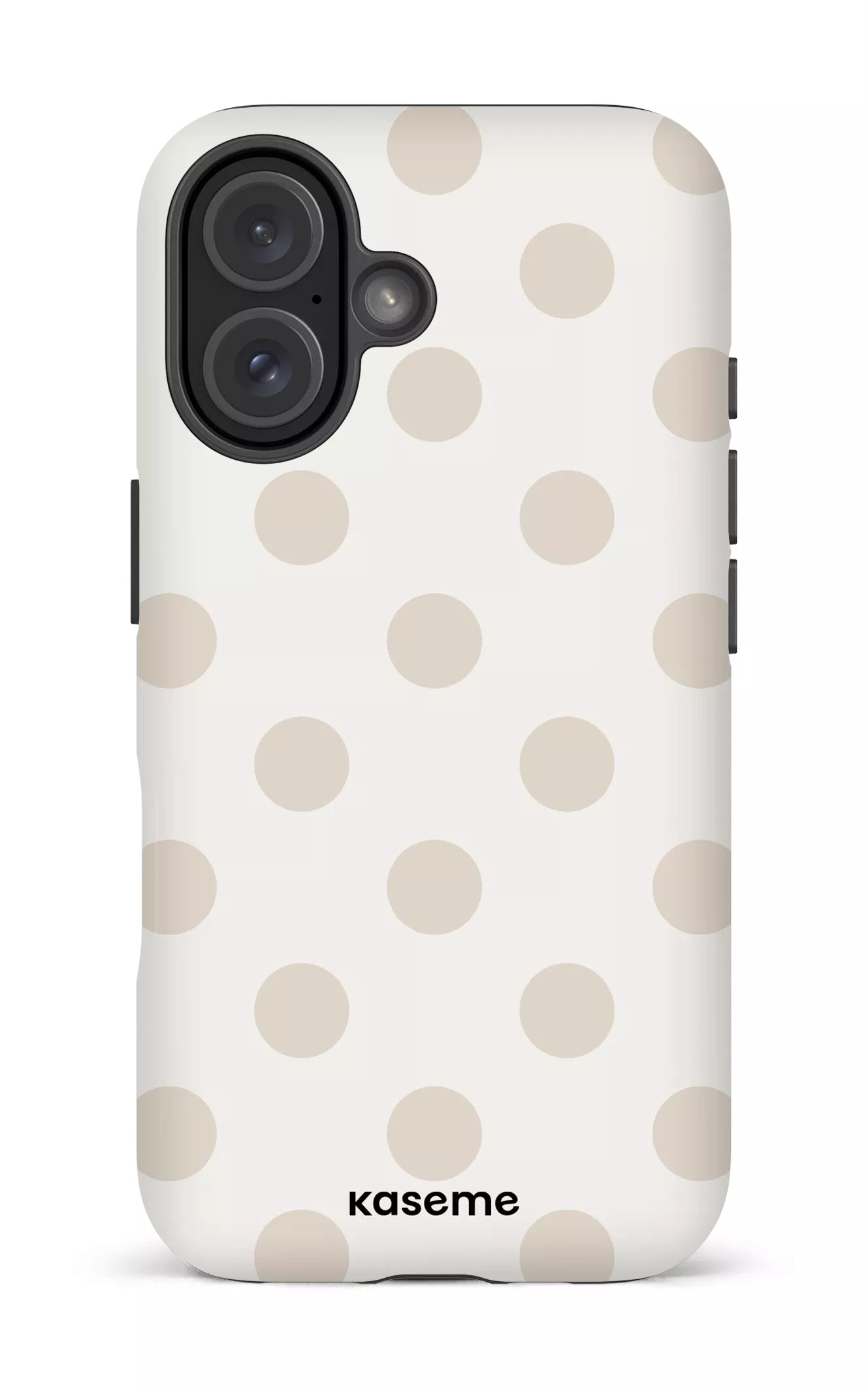 iPhone 16 Impact (Matte) Couture Beige & White -