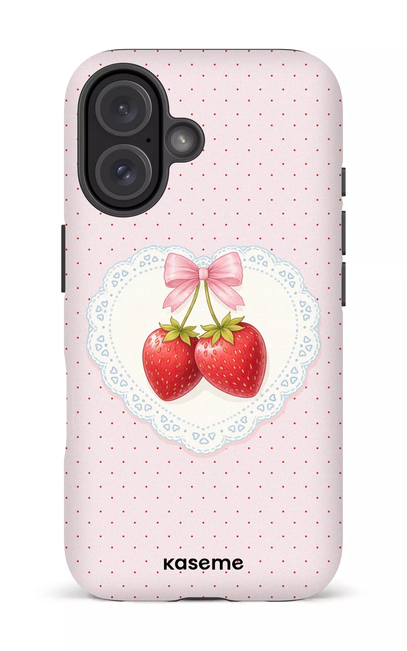 iPhone 16 Impact (Matte) Fresa Lace Pink -