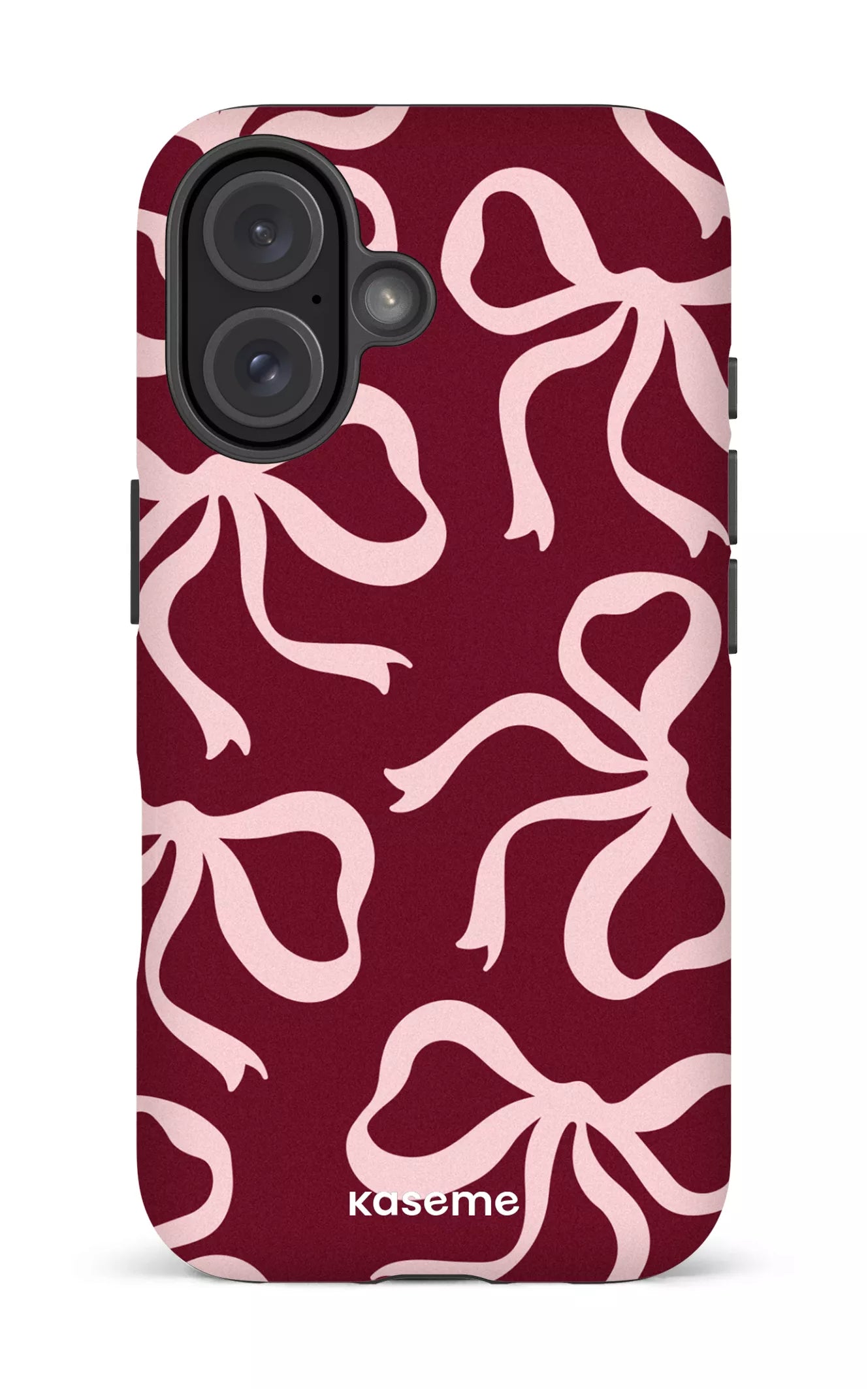 iPhone 16 Impact (Matte) Lace Burgundy & Pink -