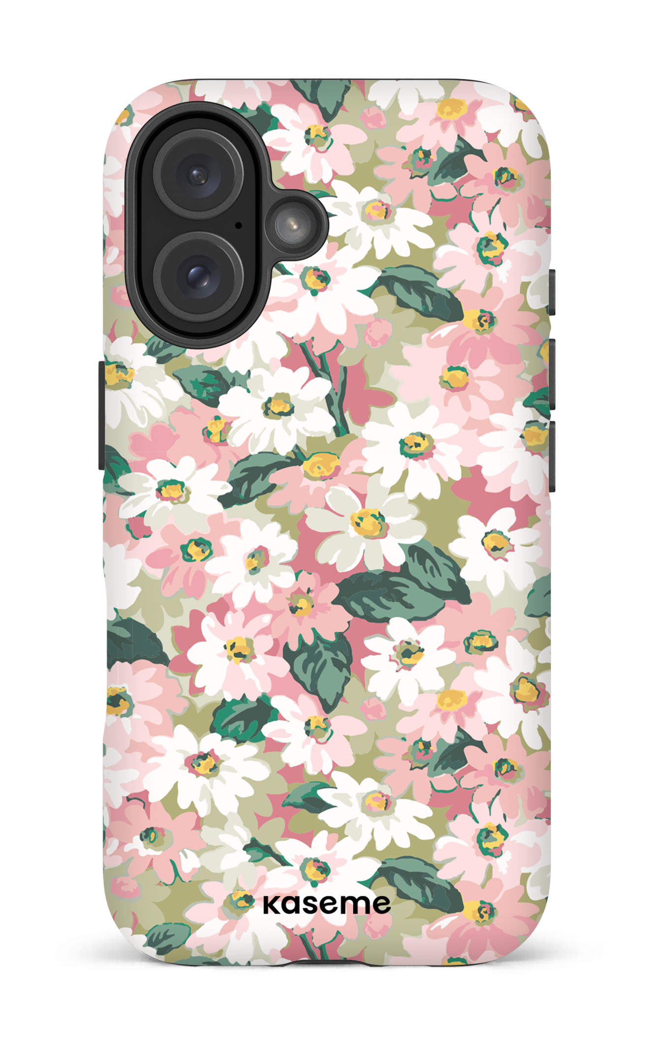 iPhone 16 Impact (Matte) Mosaic of blooms green -