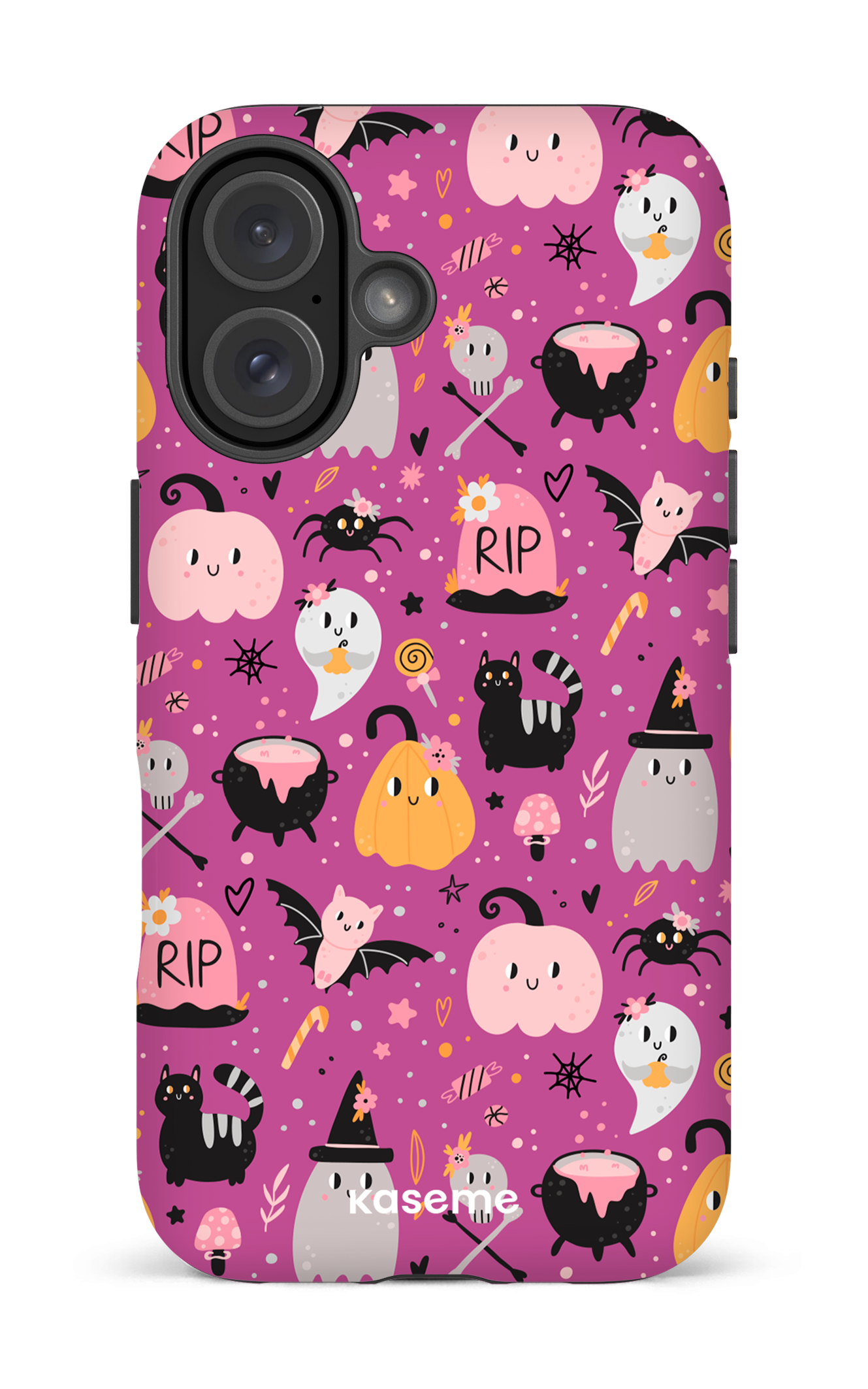 iPhone 16 Impact (Matte) Trick or Threat Pink -