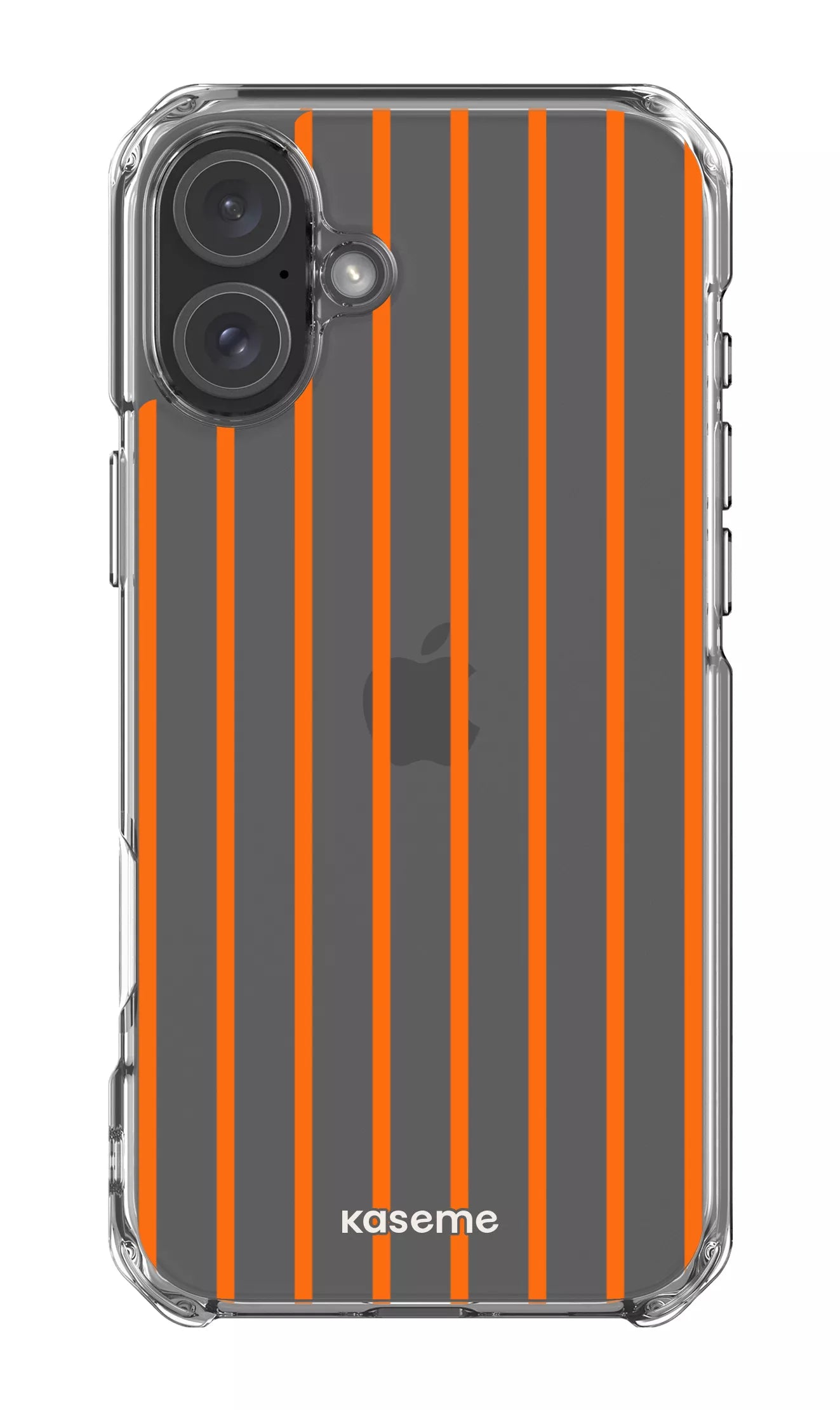 iPhone 16 Plus Clear Case Dolce Striscia Orange Clear Case -