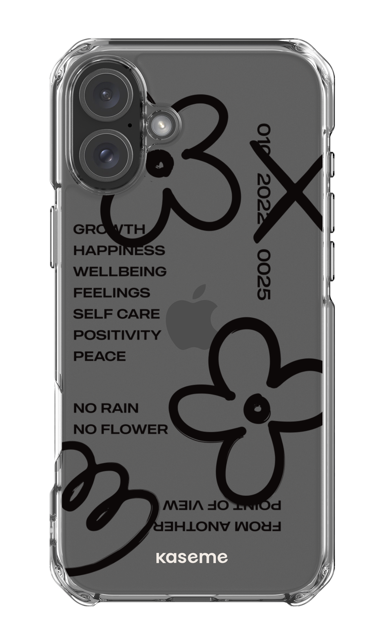 iPhone 16 Plus Clear Case Feelings black clear case -