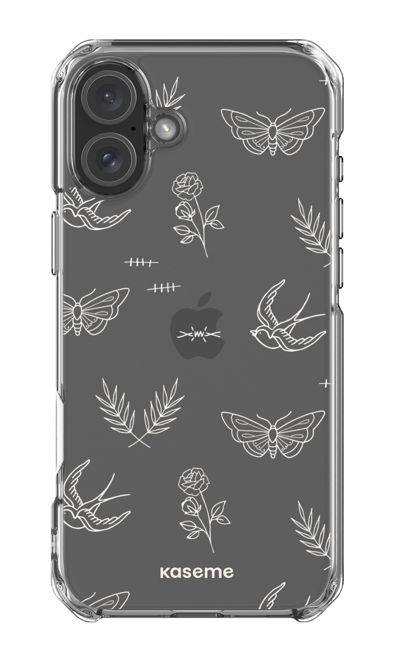 iPhone 16 Plus Clear Case Ink white clear case -