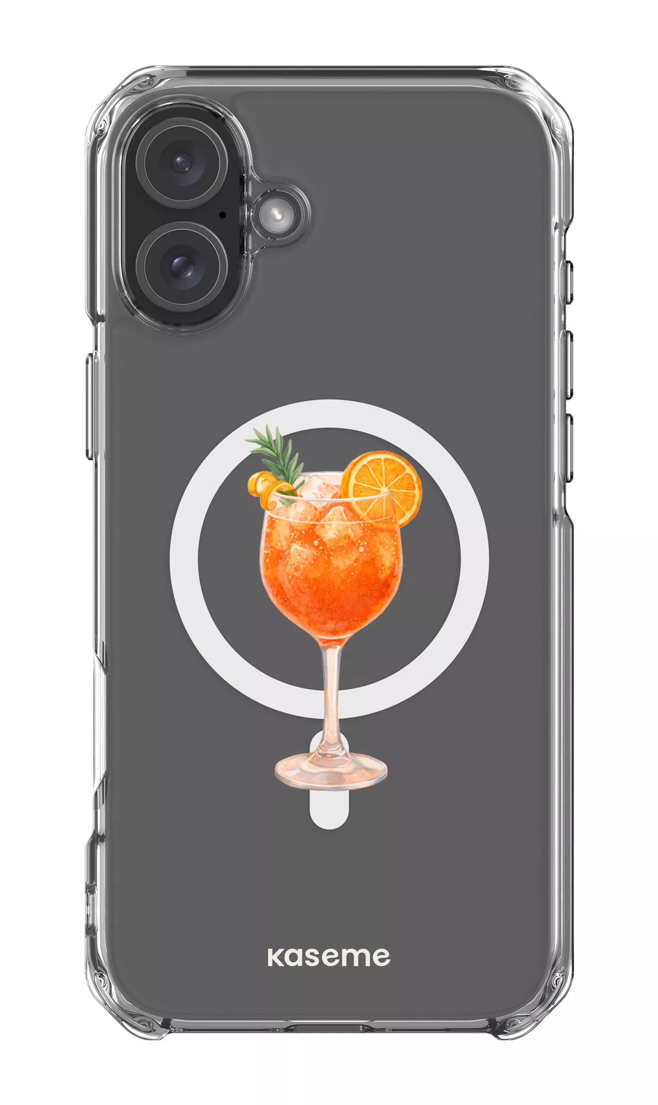 iPhone 16 Plus Clear Case Magsafe Aperol Sunset Clear Case -