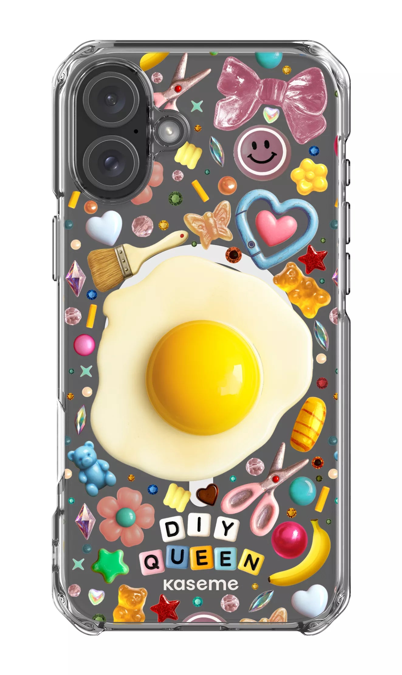 iPhone 16 Plus Clear Case Magsafe DIY Queen Clear Case by Marianne Plaisance -