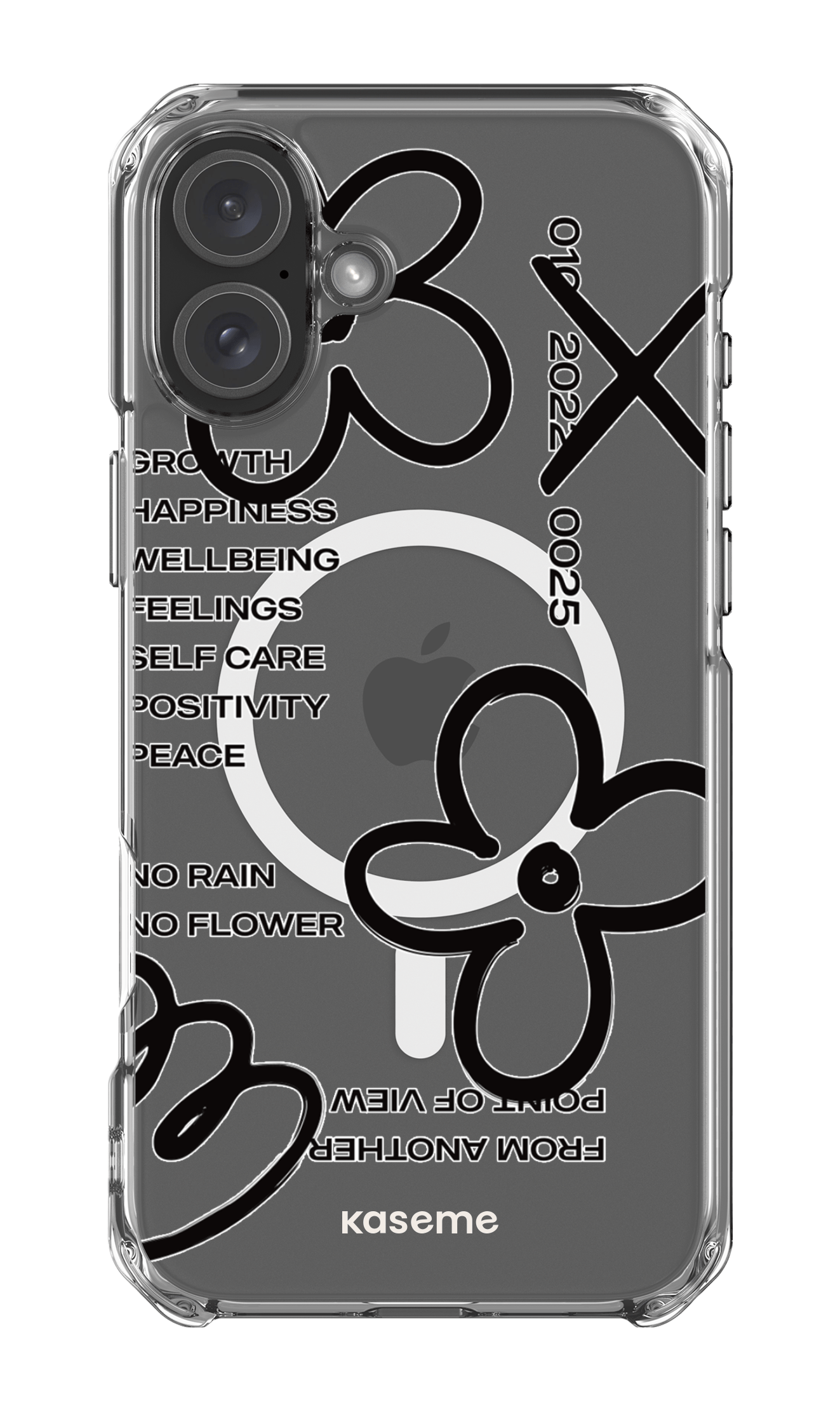 iPhone 16 Plus Clear Case Magsafe Feelings black Clear Case -